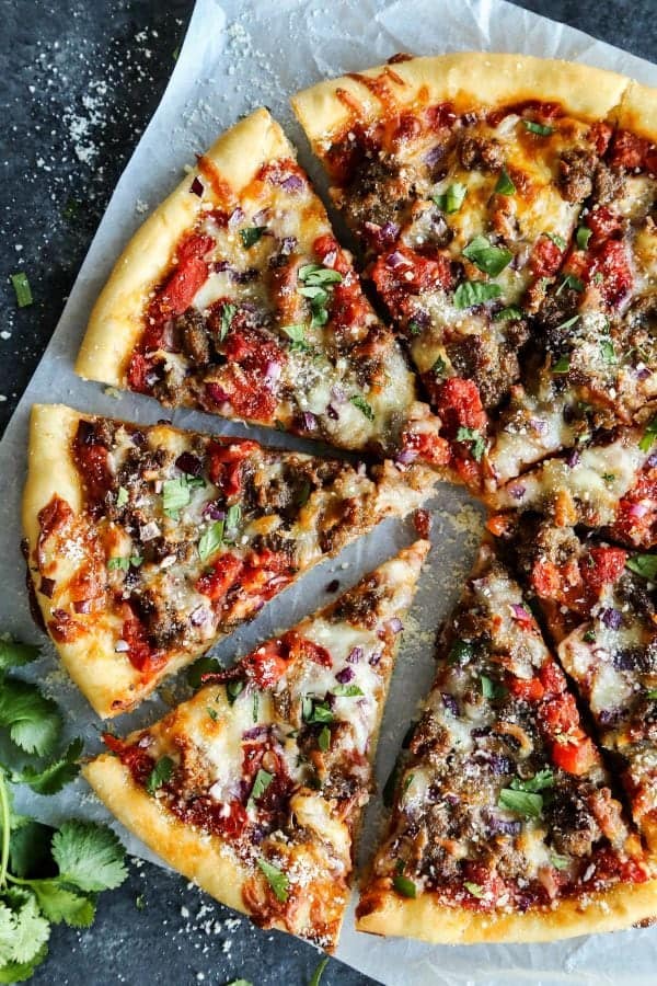 sliced Skillet Pizza