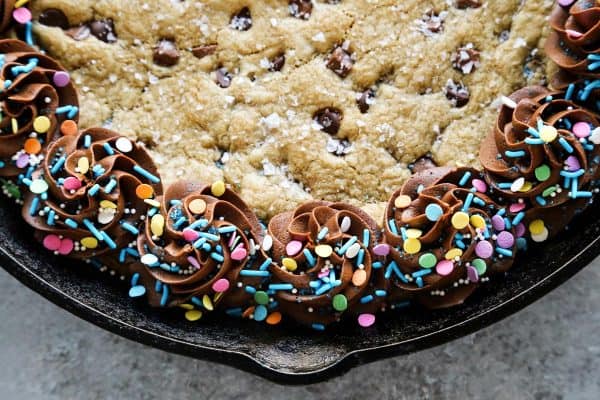 Tahini Brown Butter Skillet Cookie » CafeHailee