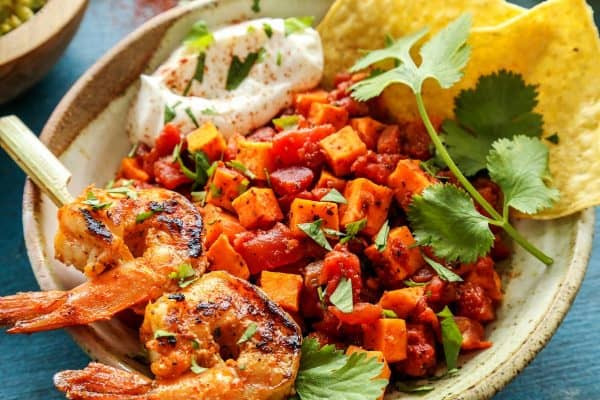 Grilled Shrimp Bowls