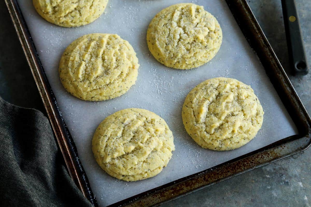 baked cookies on a baking pan