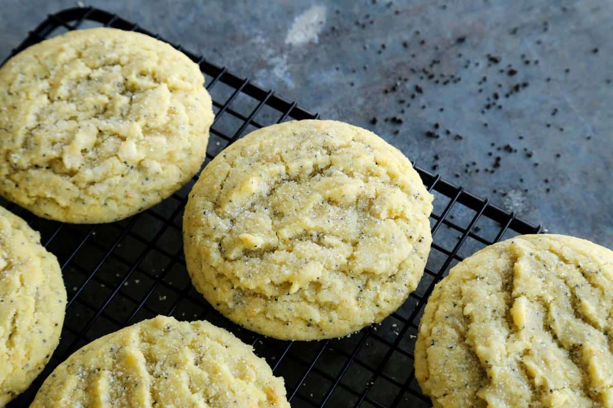 Cookies on a cooling rack