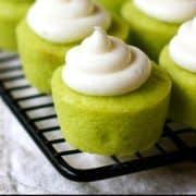 pinterest image of lime baby cakes