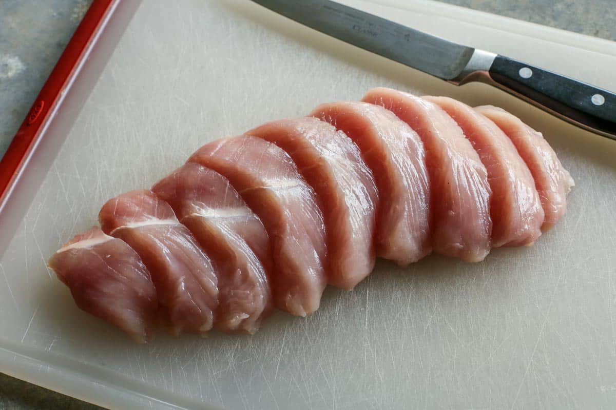 turkey breast tenderloin, sliced