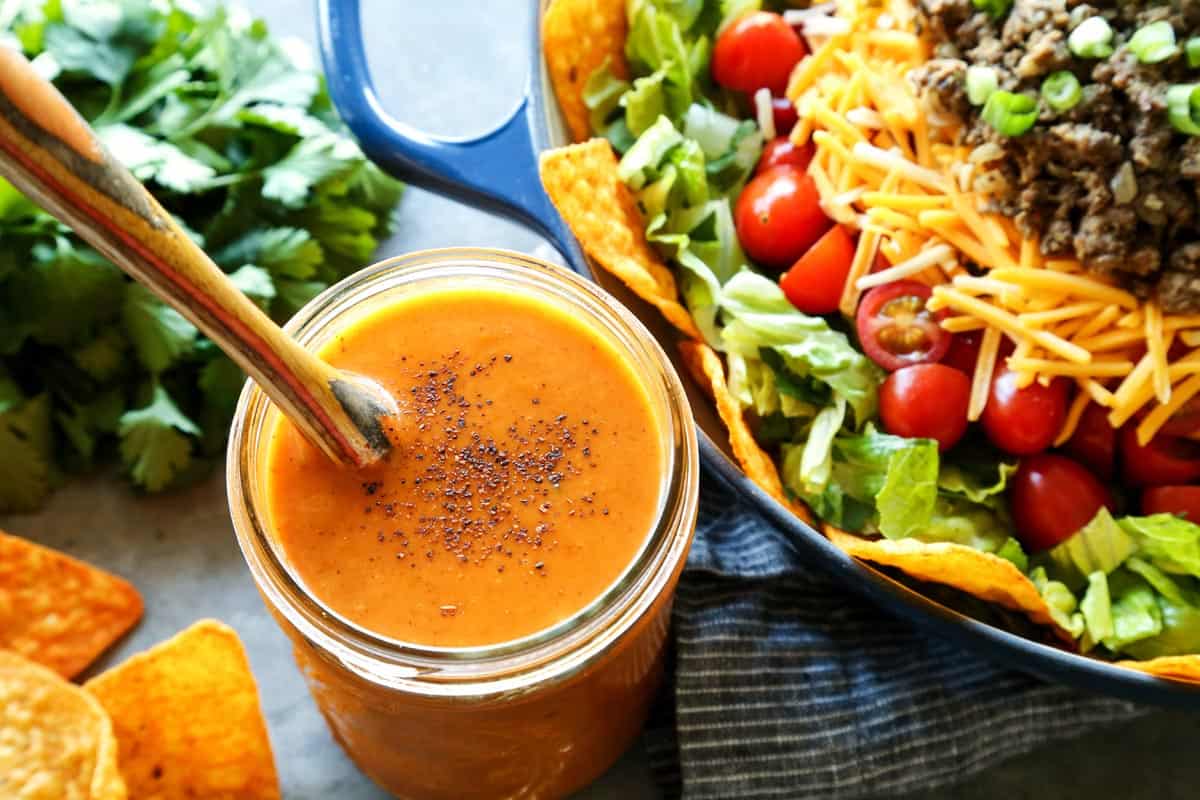 Taco Salad Dressing • creamy + easy to make! • a farmgirl's dabbles