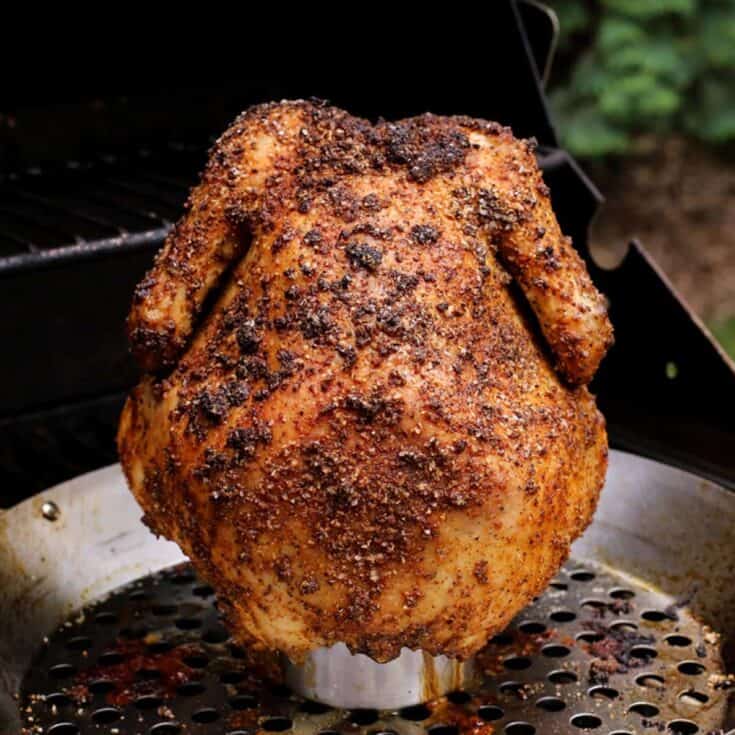 beer can chicken on the grill