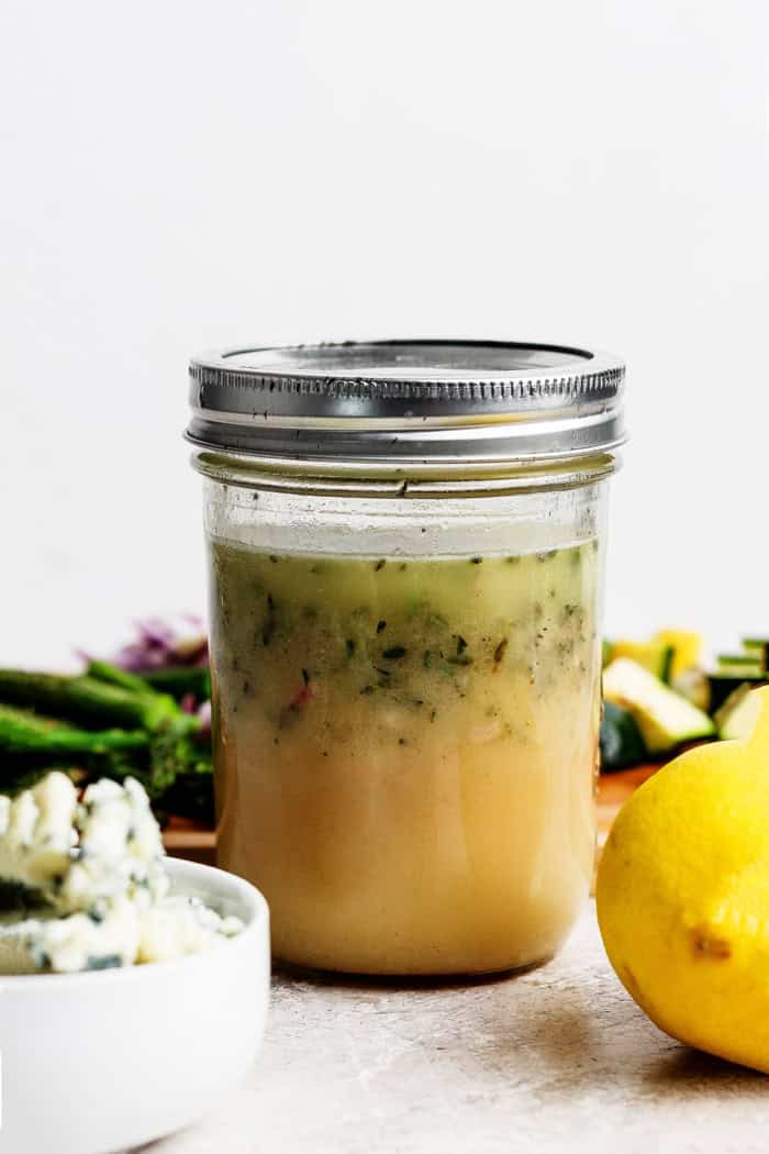 Lemon vinaigrette for grilled vegetable salad