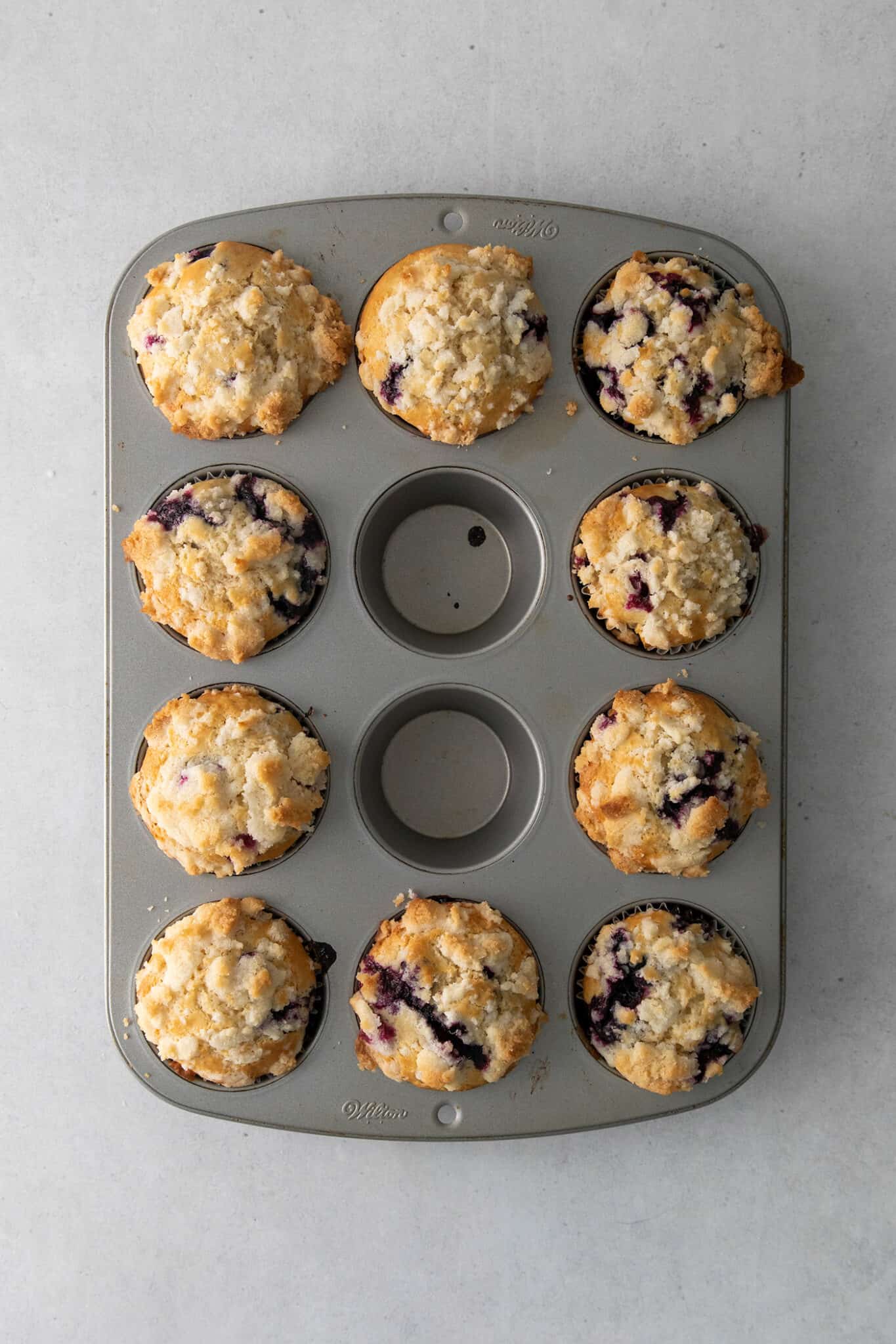 Easy Blueberry Muffins with Crumb Topping l A Farmgirl's Dabbles