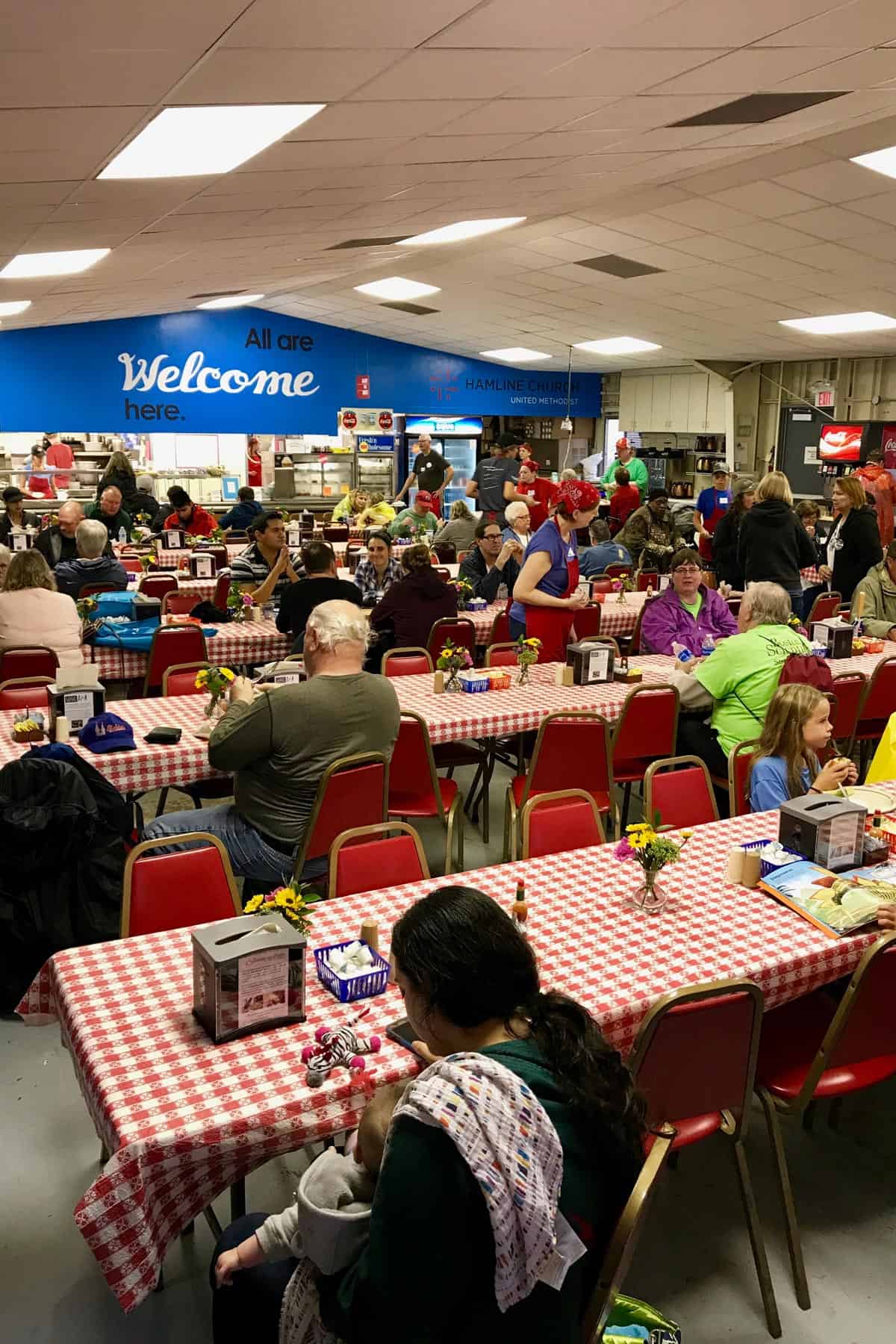 inside the Hamline Dining Hall