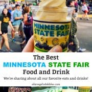 Pinterest image, a collage of Minnesota State Fair photos