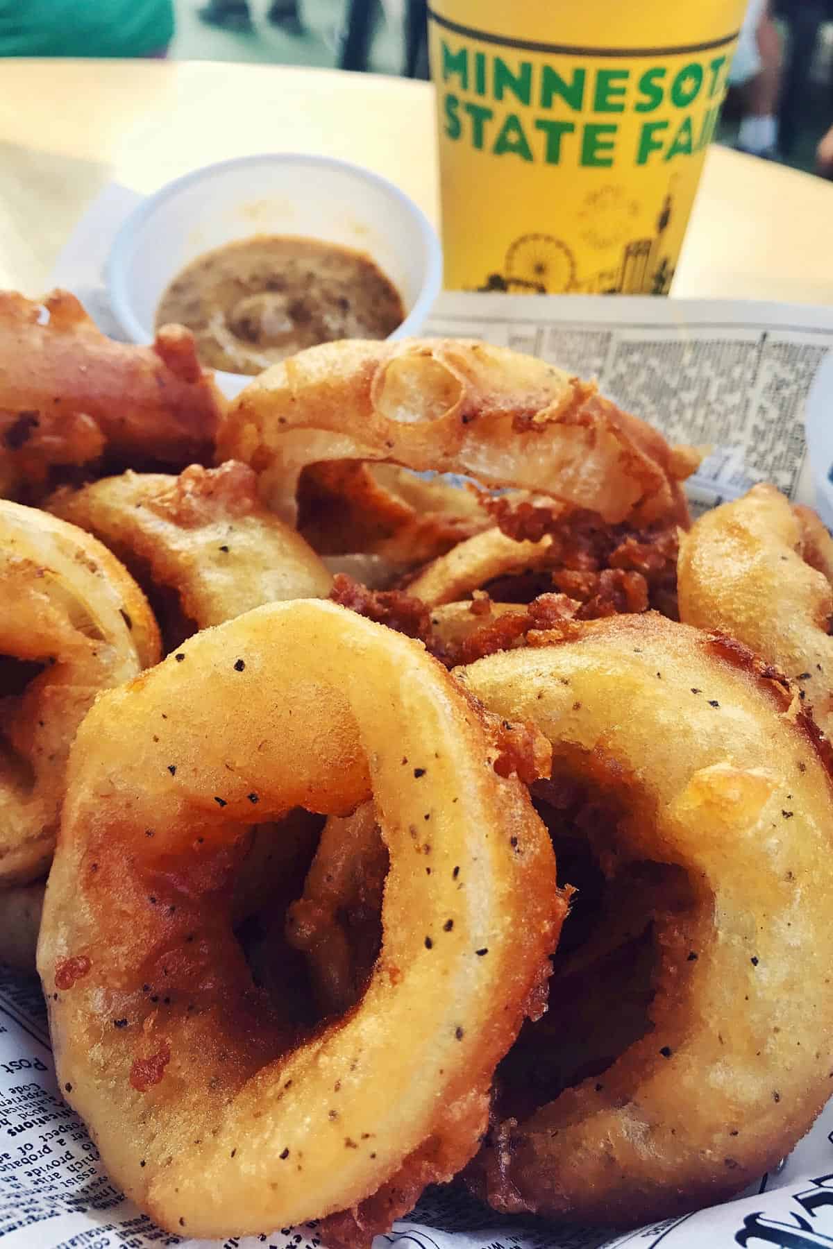 huge deep fried onion rings