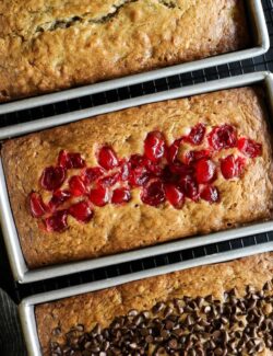 Sour Cream Banana Bread, three ways