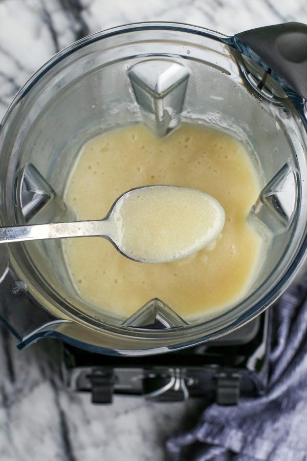 patate e cavolfiore frullati nel Vitamix