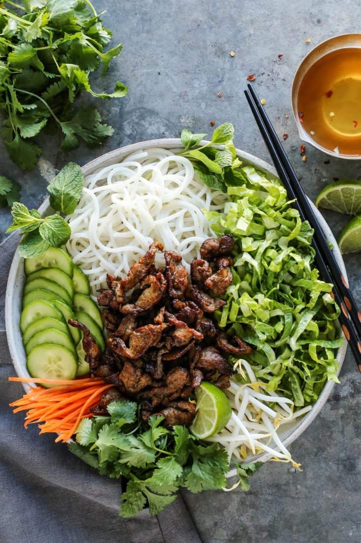 Easy Vietnamese Noodle Salad Recipe | A Farmgirl's Dabbles