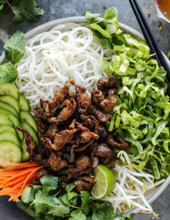 Vietnamese Noodle Salad with Pork