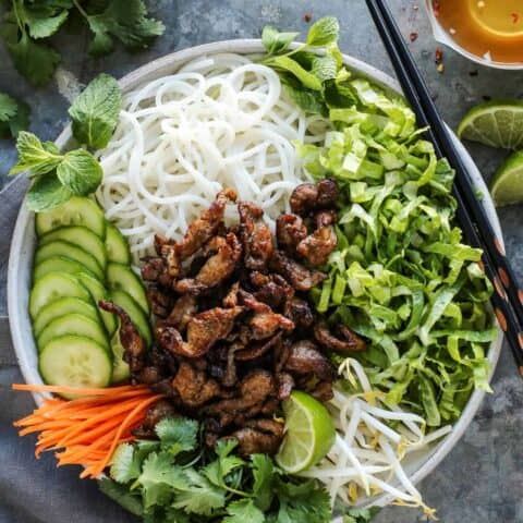 Vietnamese Noodle Salad with Pork