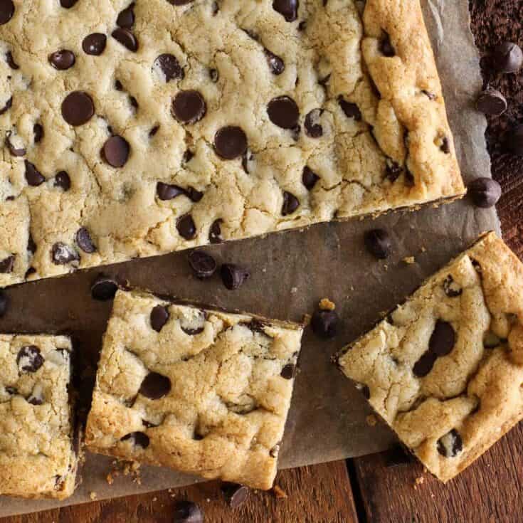 chocolate chip cookie bars