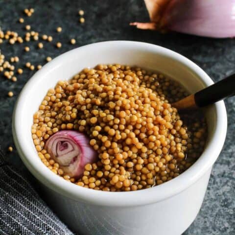Pickled Mustard Seeds • easy recipe • a farmgirl's dabbles