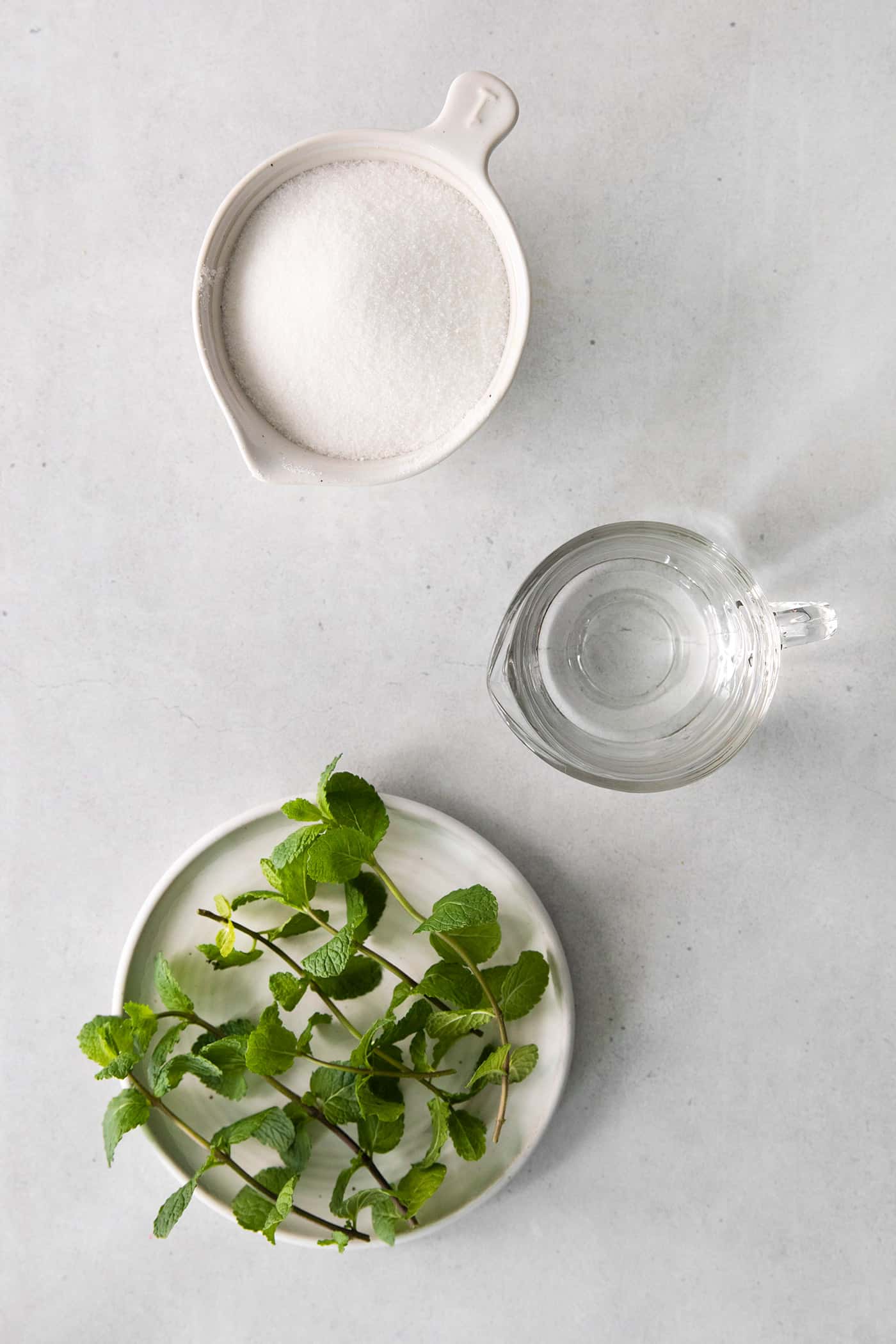 Mint simple syrup ingredients