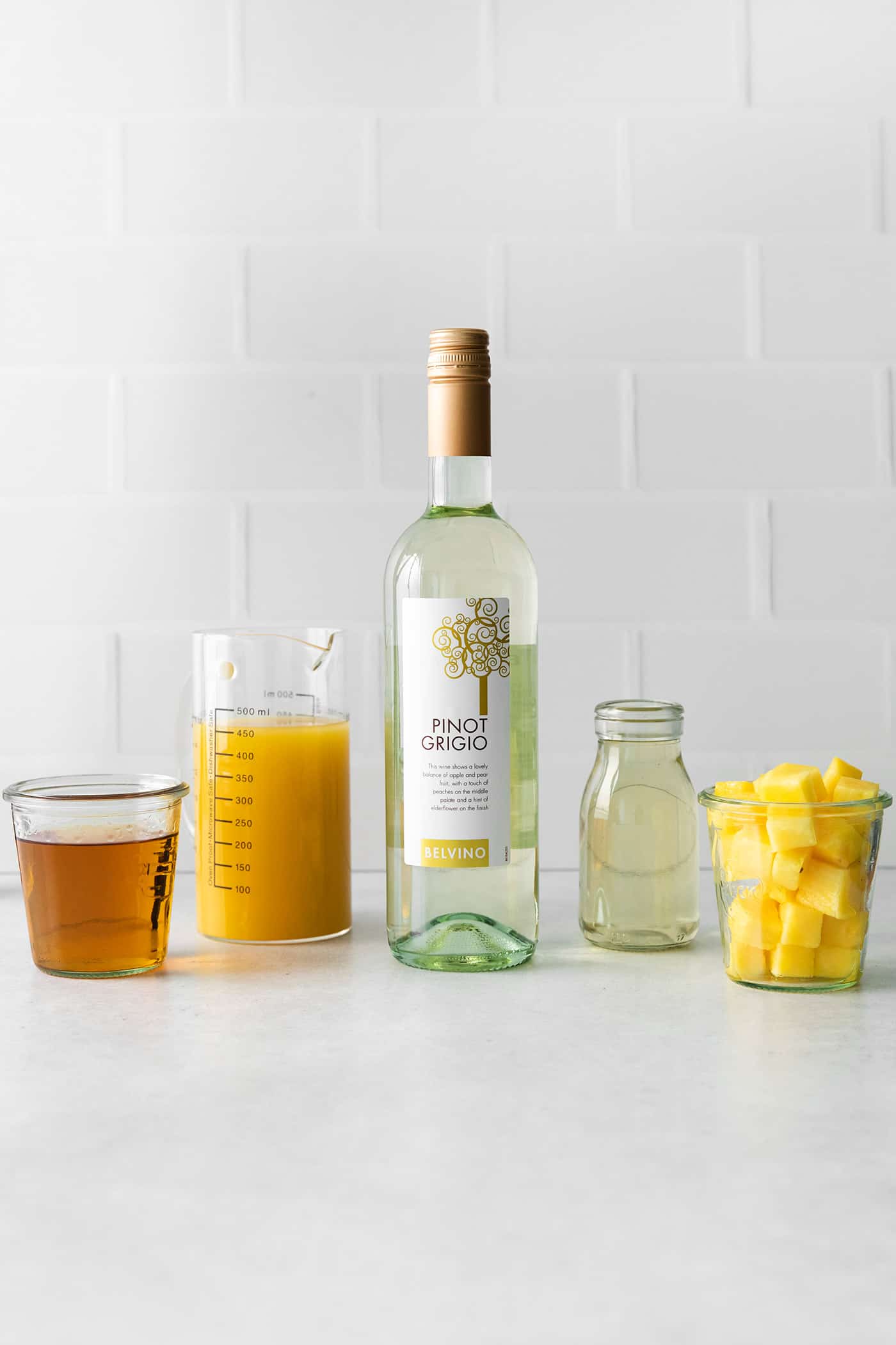 Pineapple mint julep sangria ingredients