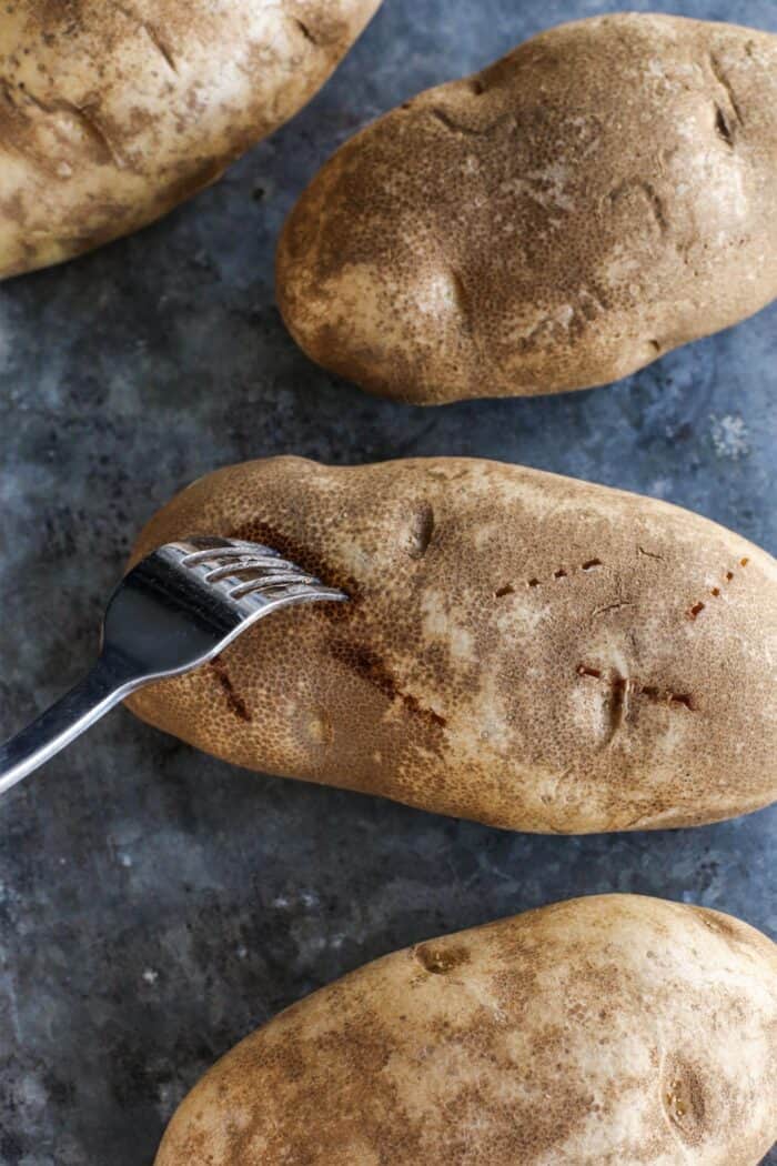 Easy Baked Potato Recipe In The Oven Microwave Air Fryer Grill