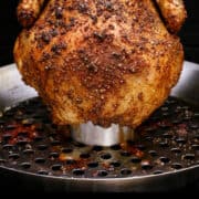 pinterest image of beer can chicken