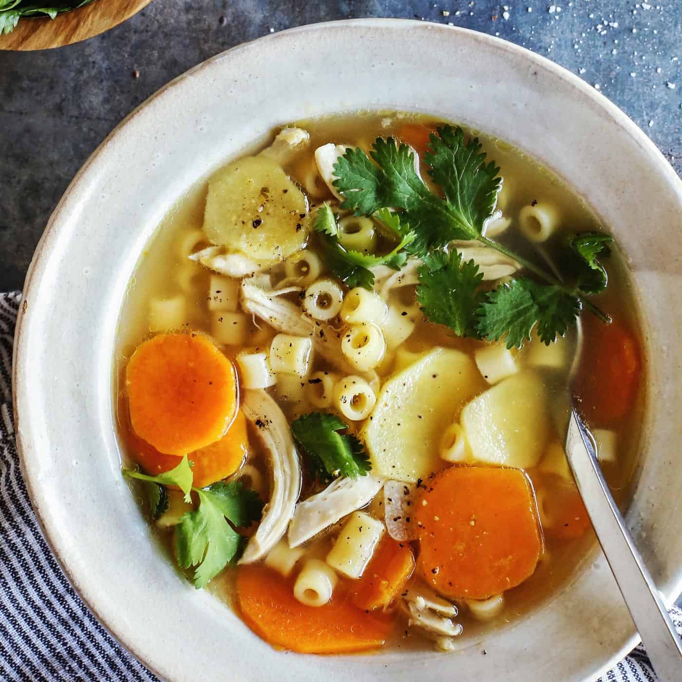 Homemade Ginger Chicken Soup Recipe The Best Soup for a Cold!