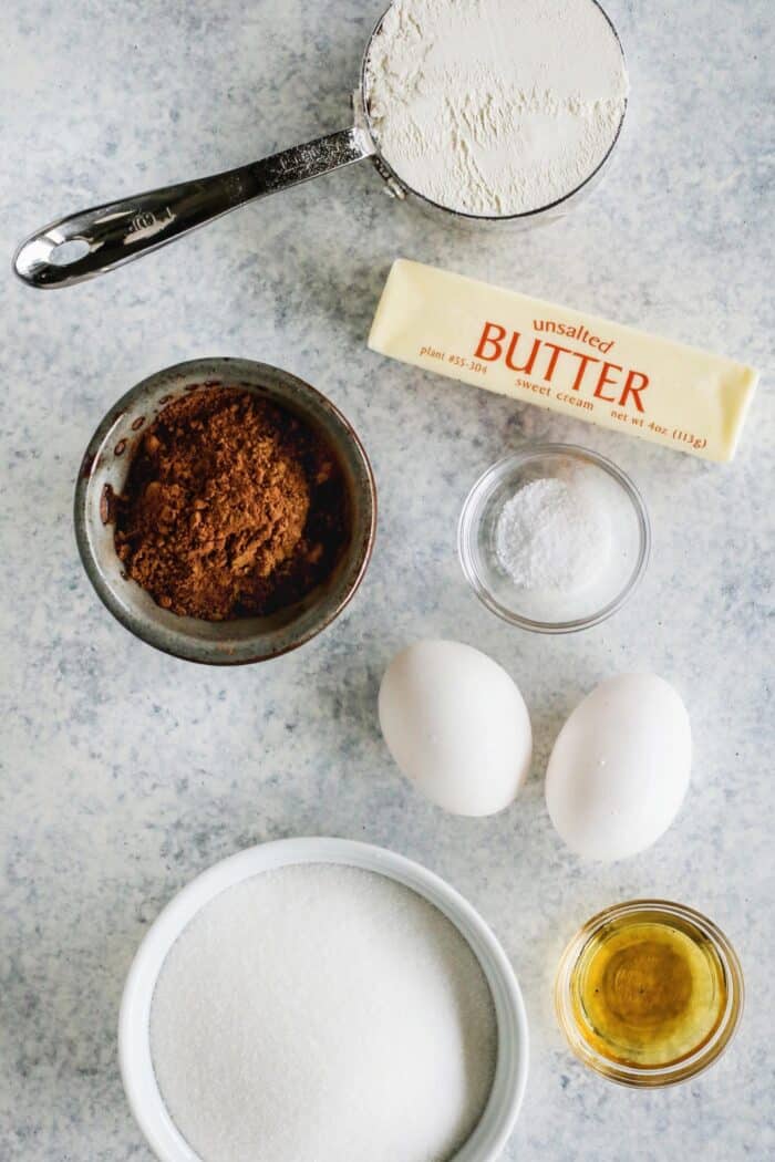 ingredientes para hacer la tarta de chocolate sueca