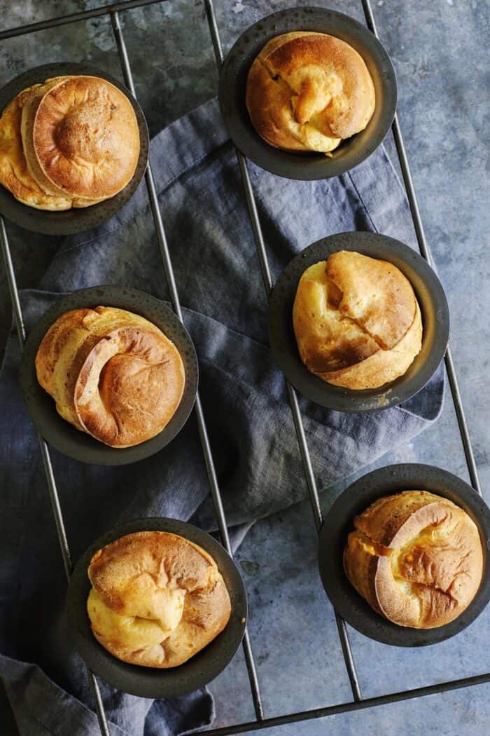 a pan of just-baked popovers