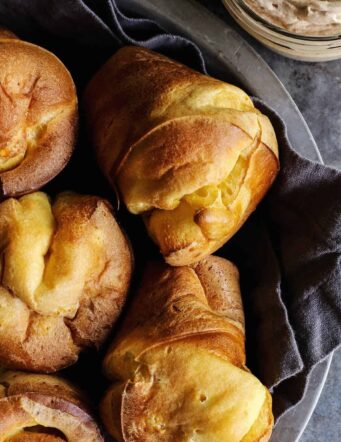 basket of fresh popovers