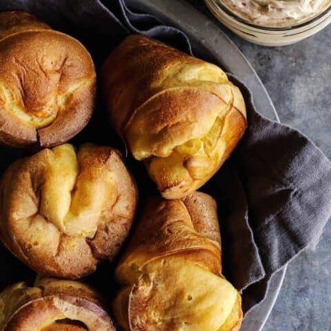 basket of fresh popovers