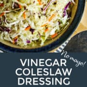 Pinterest image for coleslaw dressing