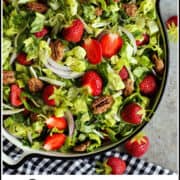 Pinterest image of strawberry salad