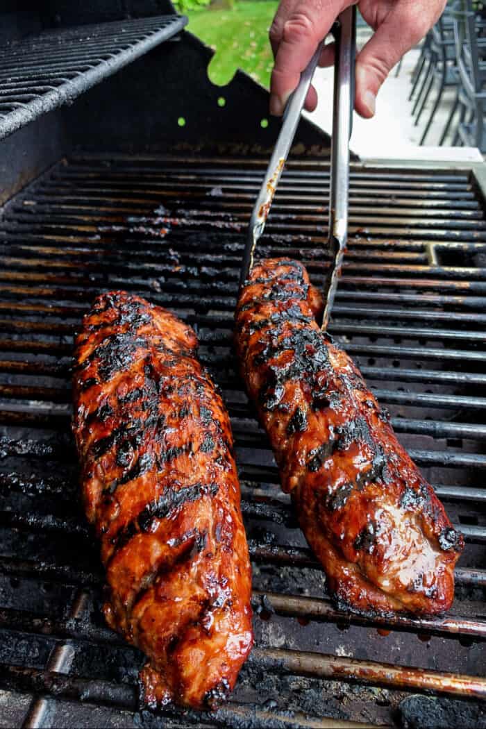 Teriyaki Grilled Pork Tenderloin with Pineapple - a farmgirl's dabbles