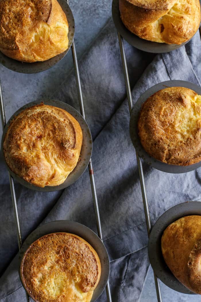 baked popovers in a popover pan