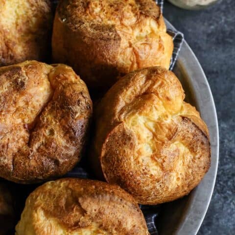 popovers in a metal pan