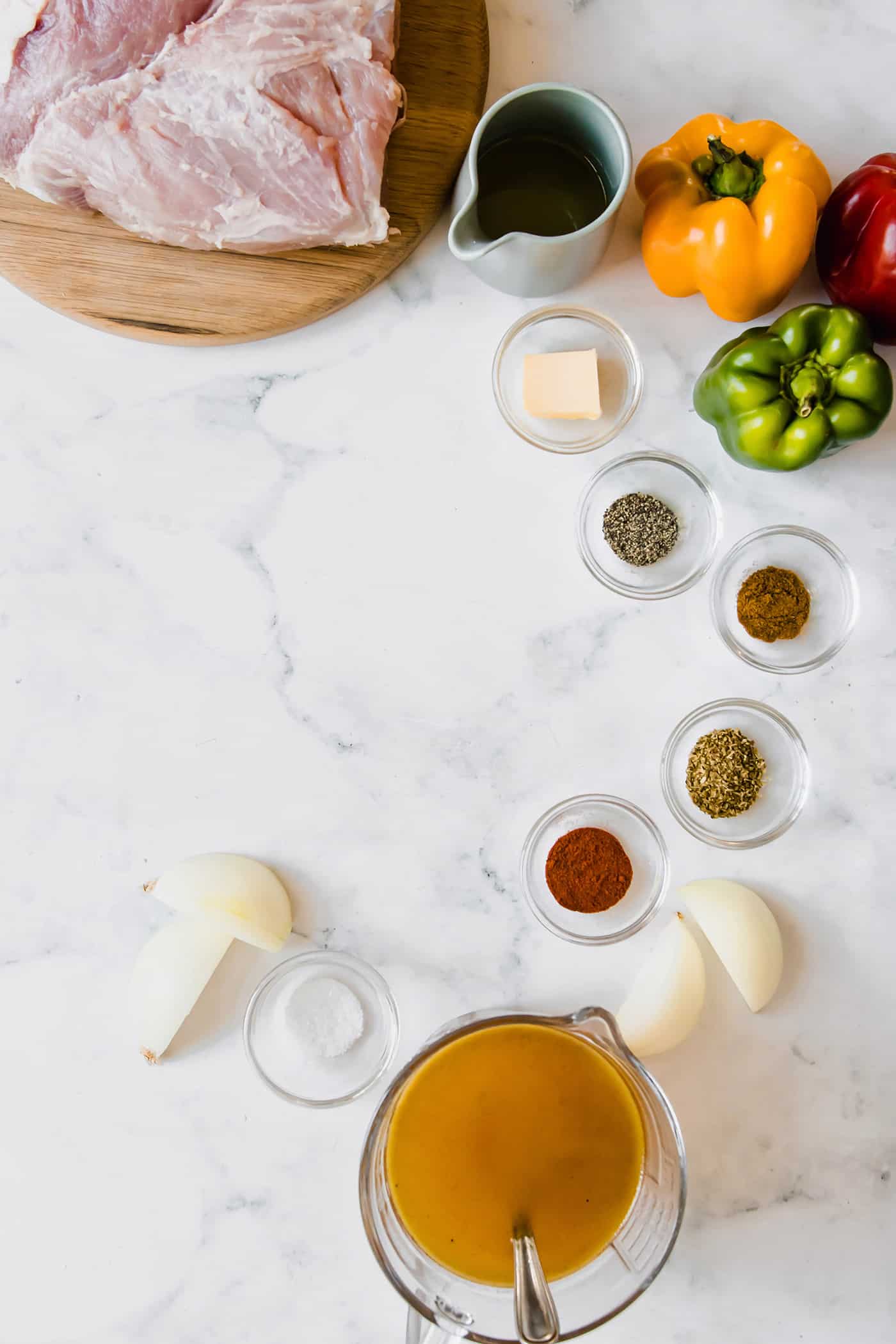 ingredients to make carnitas