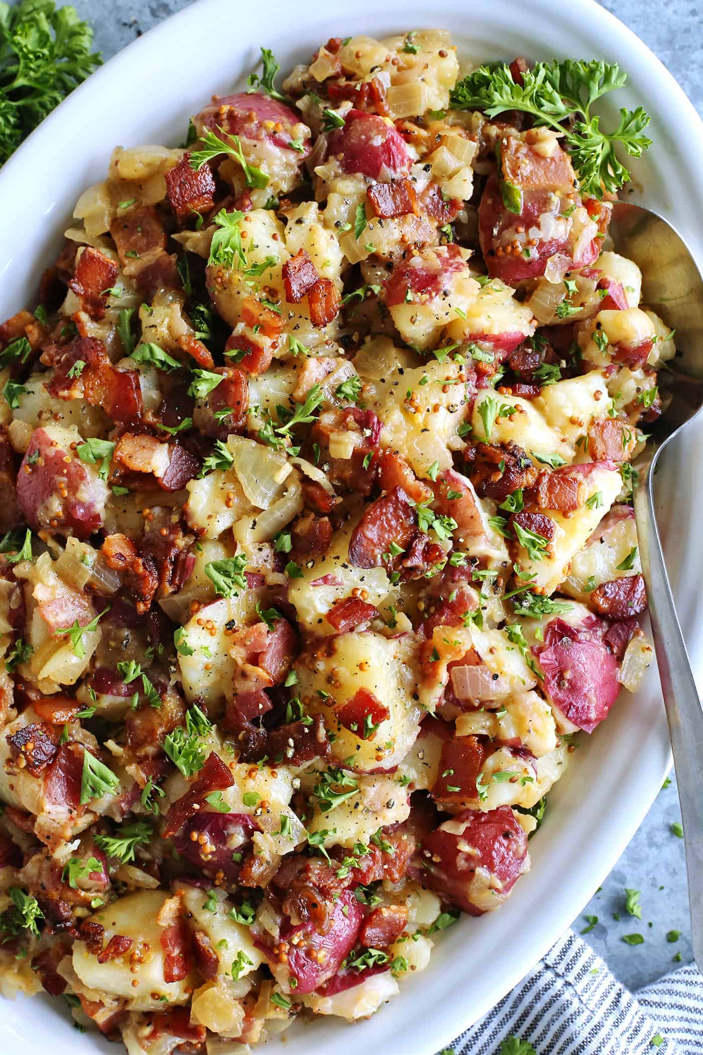 New Potatoes with Bacon and Onion, Recipes