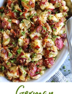 Pinterest image for German potato salad