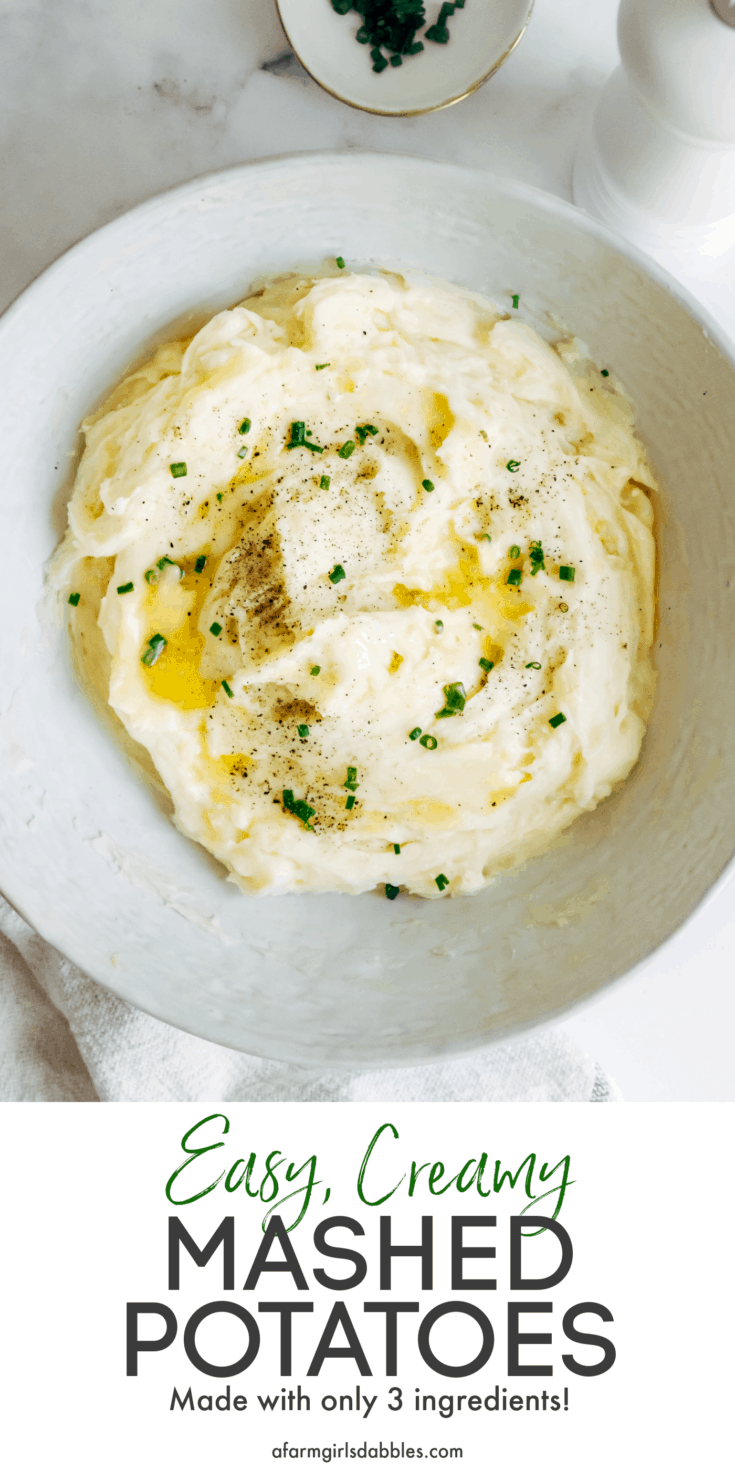 Easy Creamy Mashed Potatoes - a farmgirl's dabbles