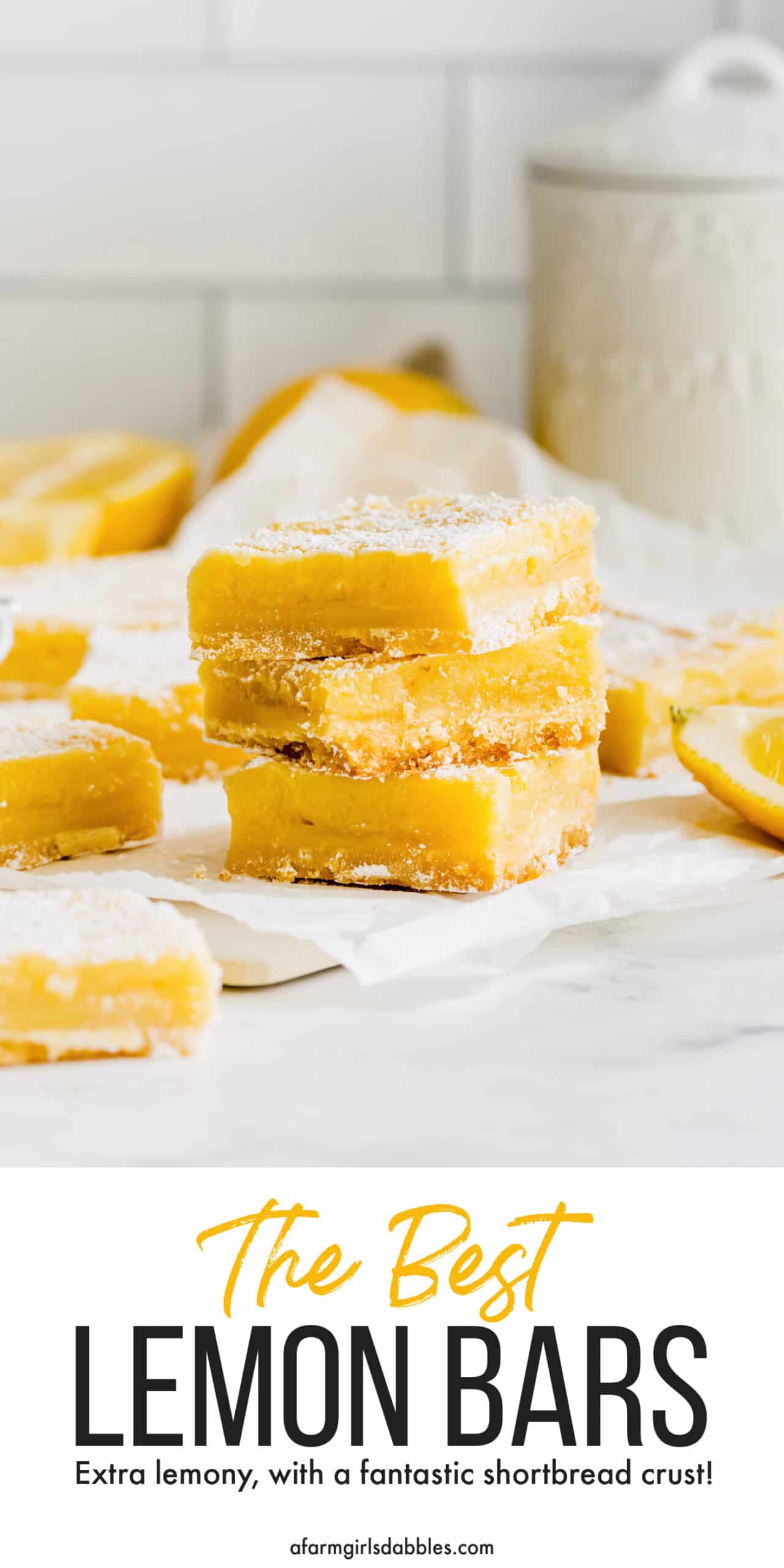Pinterest image of Lemon Bars