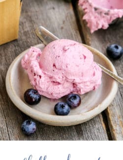 Pinterest image for blueberry butter