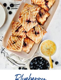 Pinterest image for blueberry hand pies