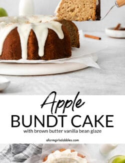 Pinterest image for Apple Bundt Cake