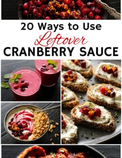 Pinterest image for "20 Ways to Use Leftover Cranberry Sauce"