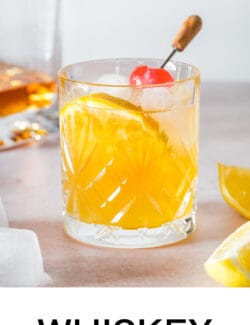 Pinterest image for whiskey sour