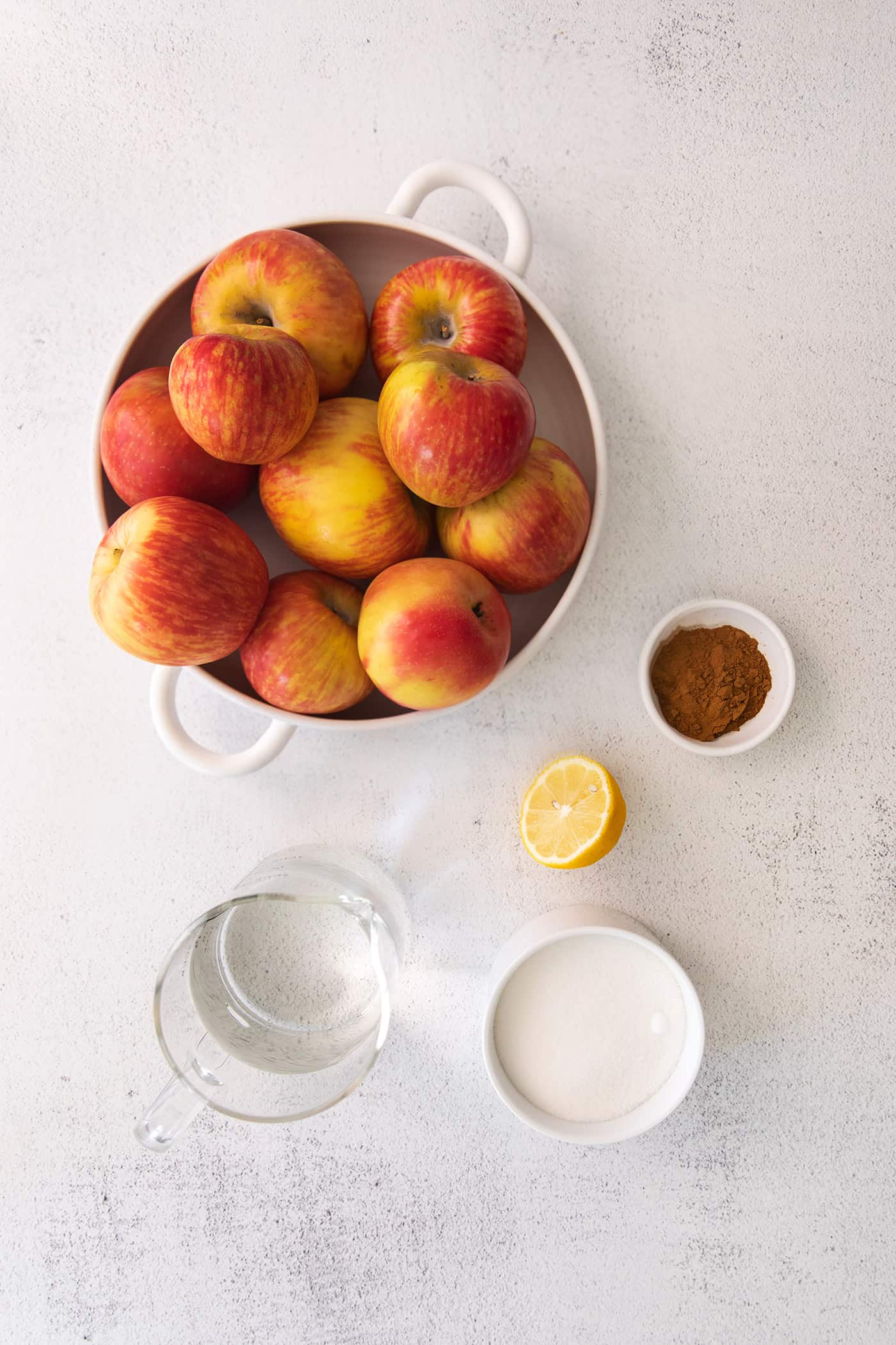 ingredients for homemade applesauce