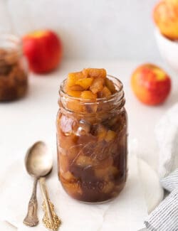 chunky applesauce in a jar
