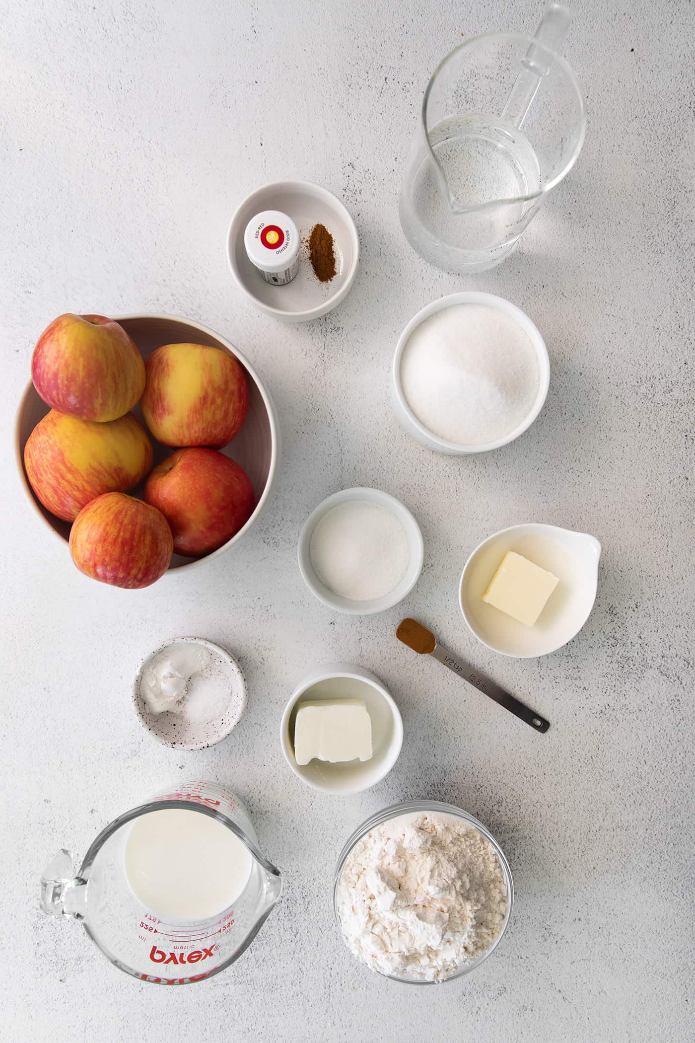 ingredients to make baked apple dessert