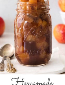 Pinterest image for homemade applesauce recipe