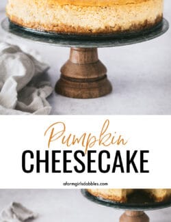 Pinterest image for Pumpkin Cheesecake